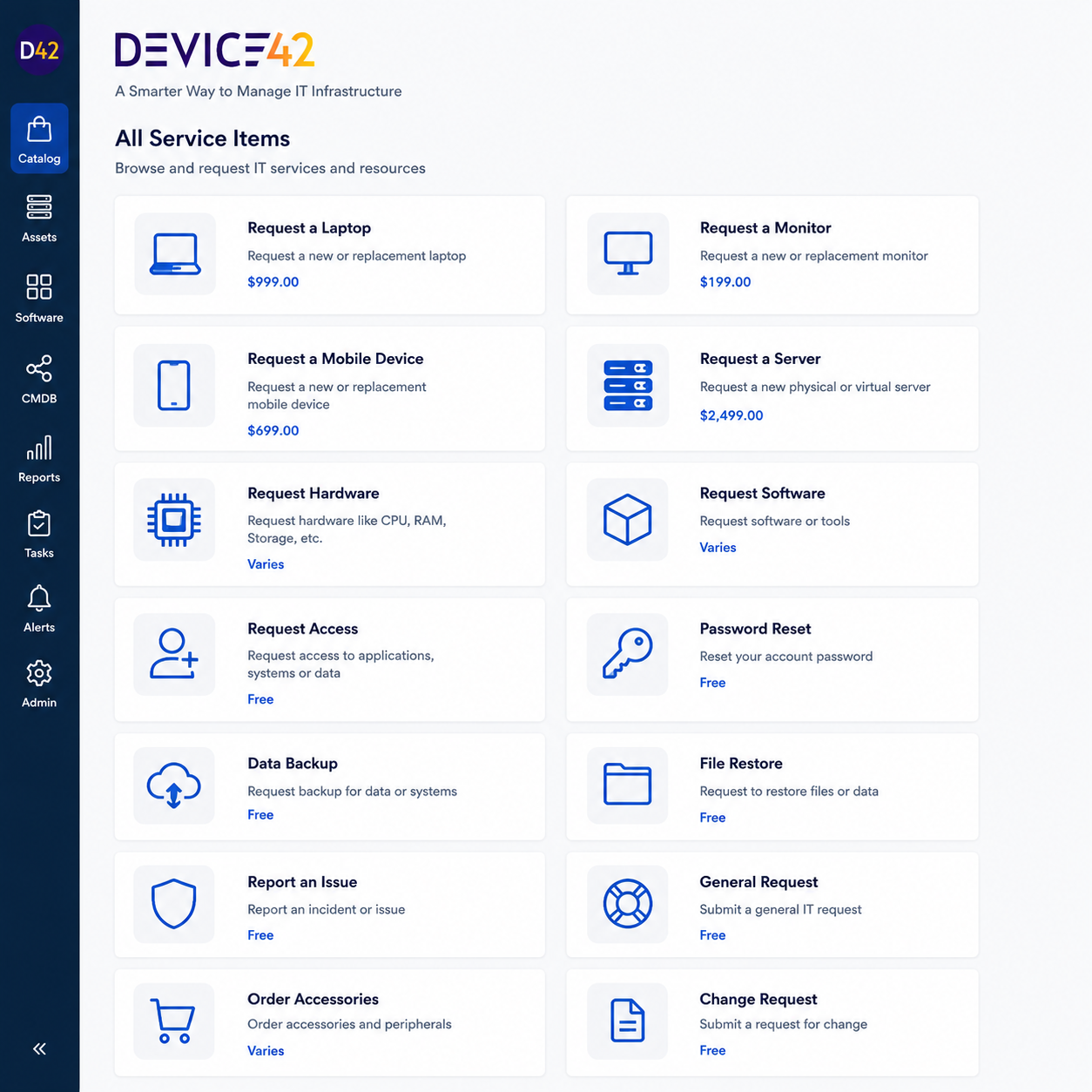 Device42 - IT asset management integrated with Freshservice