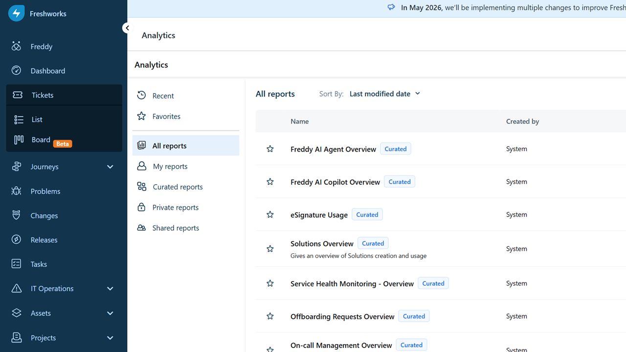 Freshservice Freddy AI - intelligent automation in the flow of work