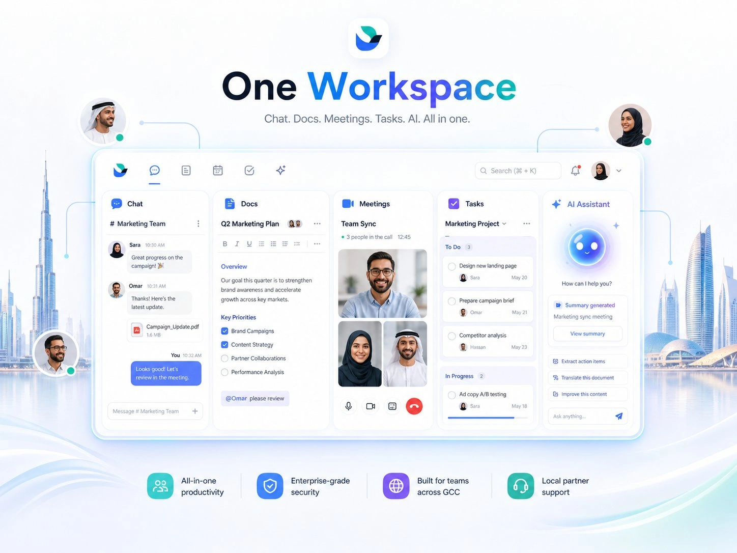 Lark productivity superapp - chat, docs, meetings and more by Vistar UAE and GCC
