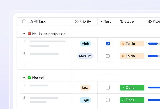 Lark Task Management template - manage tasks with a clear actionable overview